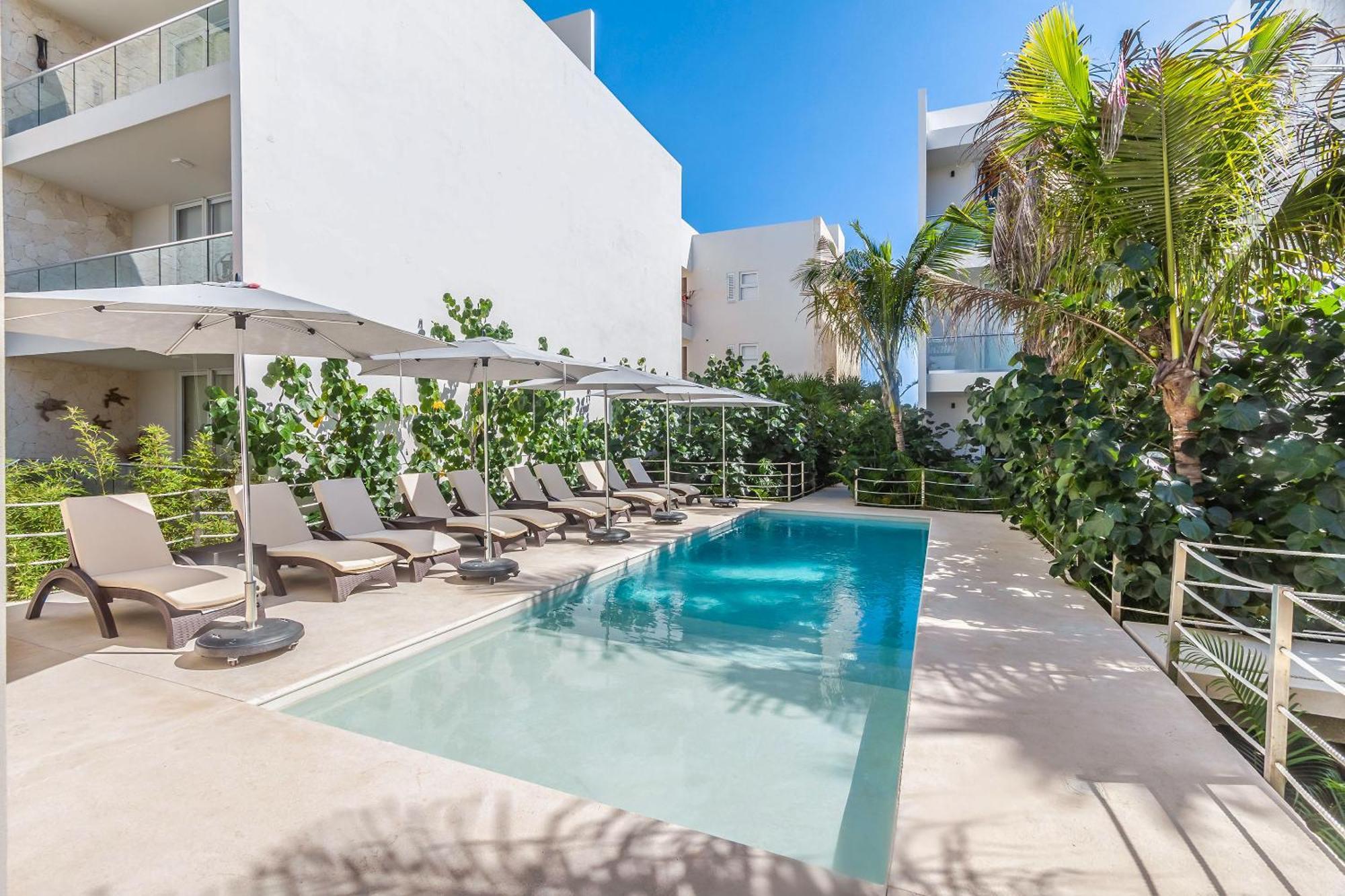 Santamar By Tao Beach Condos With Pool & Walk To Ocean Akumal Exterior foto